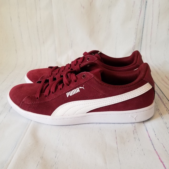 puma suede classic burgundy